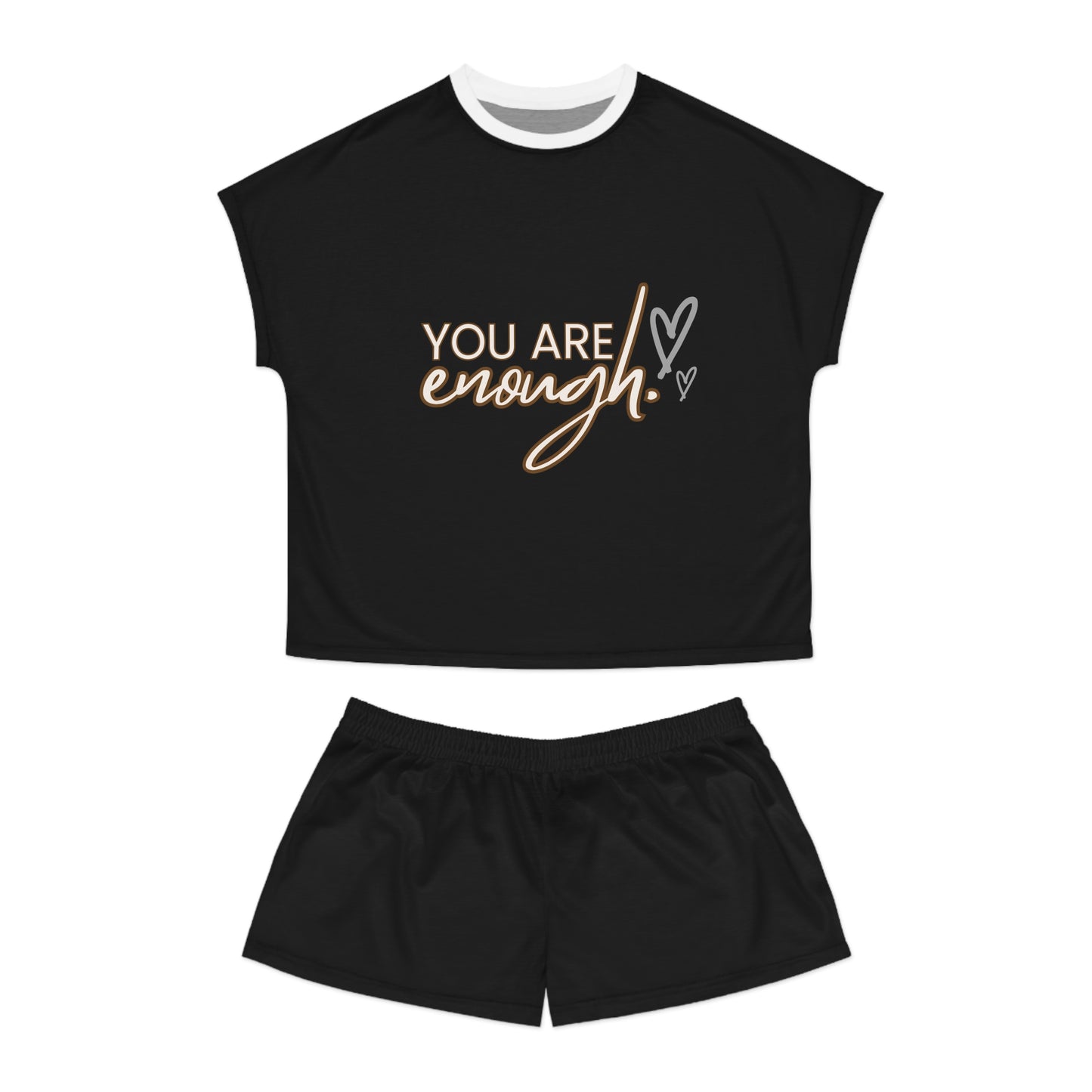 WOMEN'S SHORTS PYJAMA SET IN BLACK