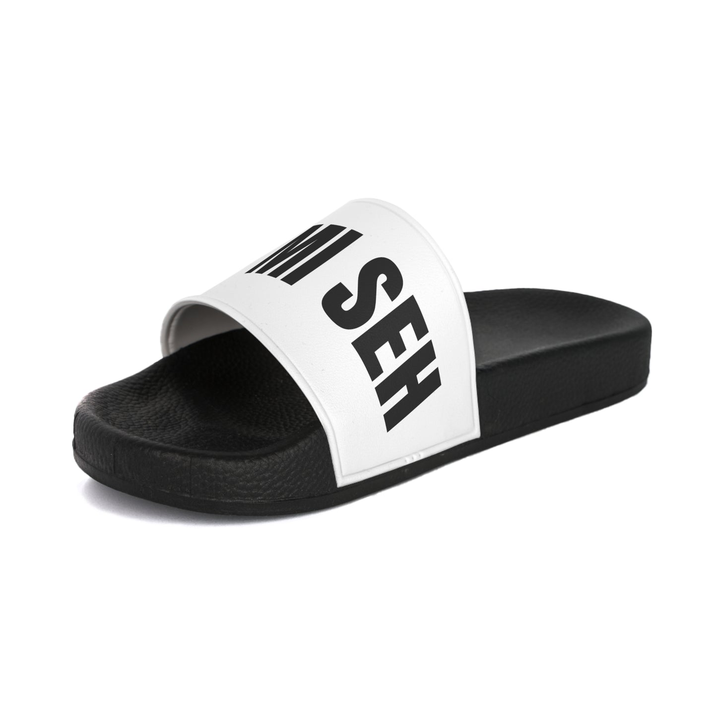 MEN'S SLIDER SANDALS 'DAT MI SEH' LOGO