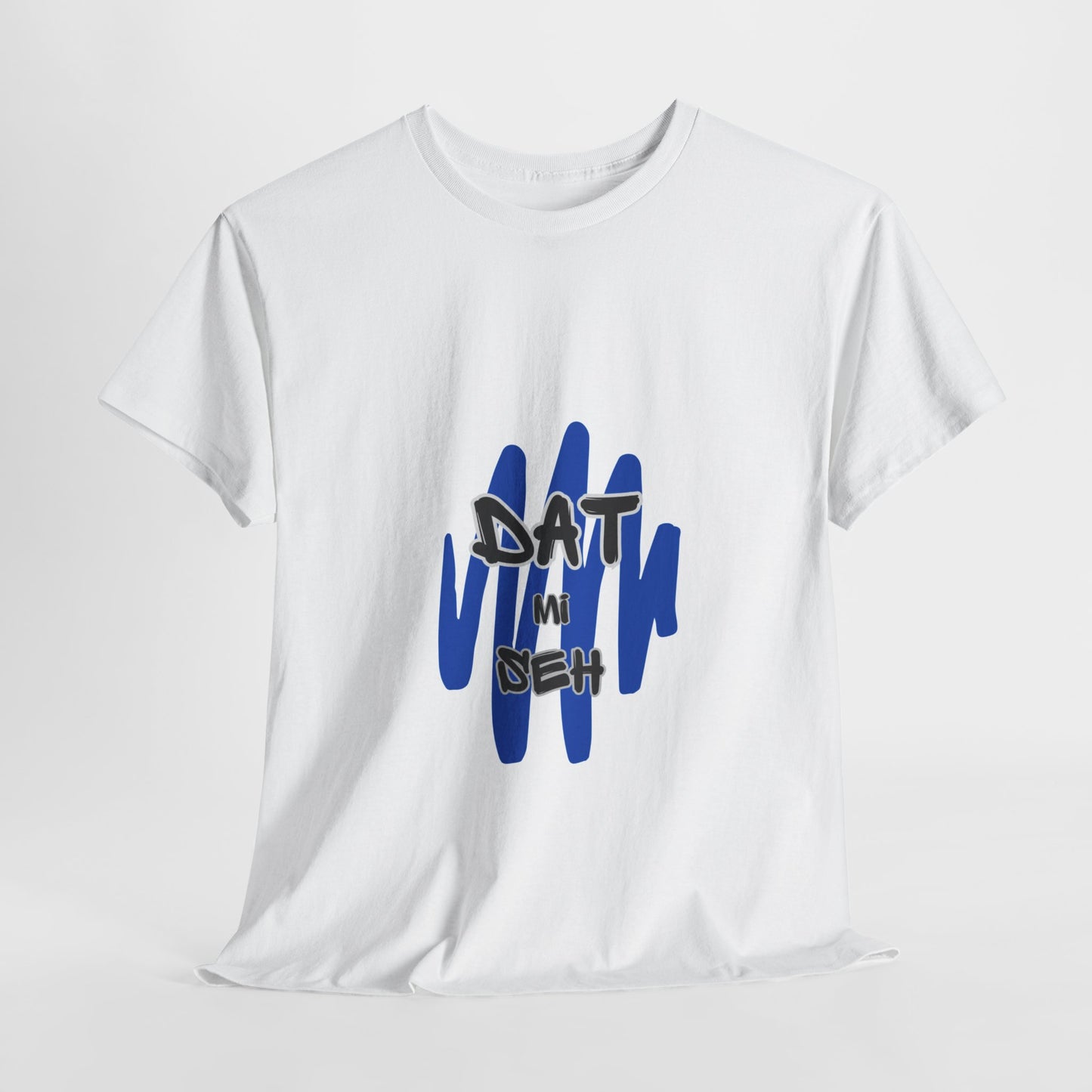 WHITE 'DAT MI SEH' GRAFFITI STYLE T-SHIRT - UNISEX