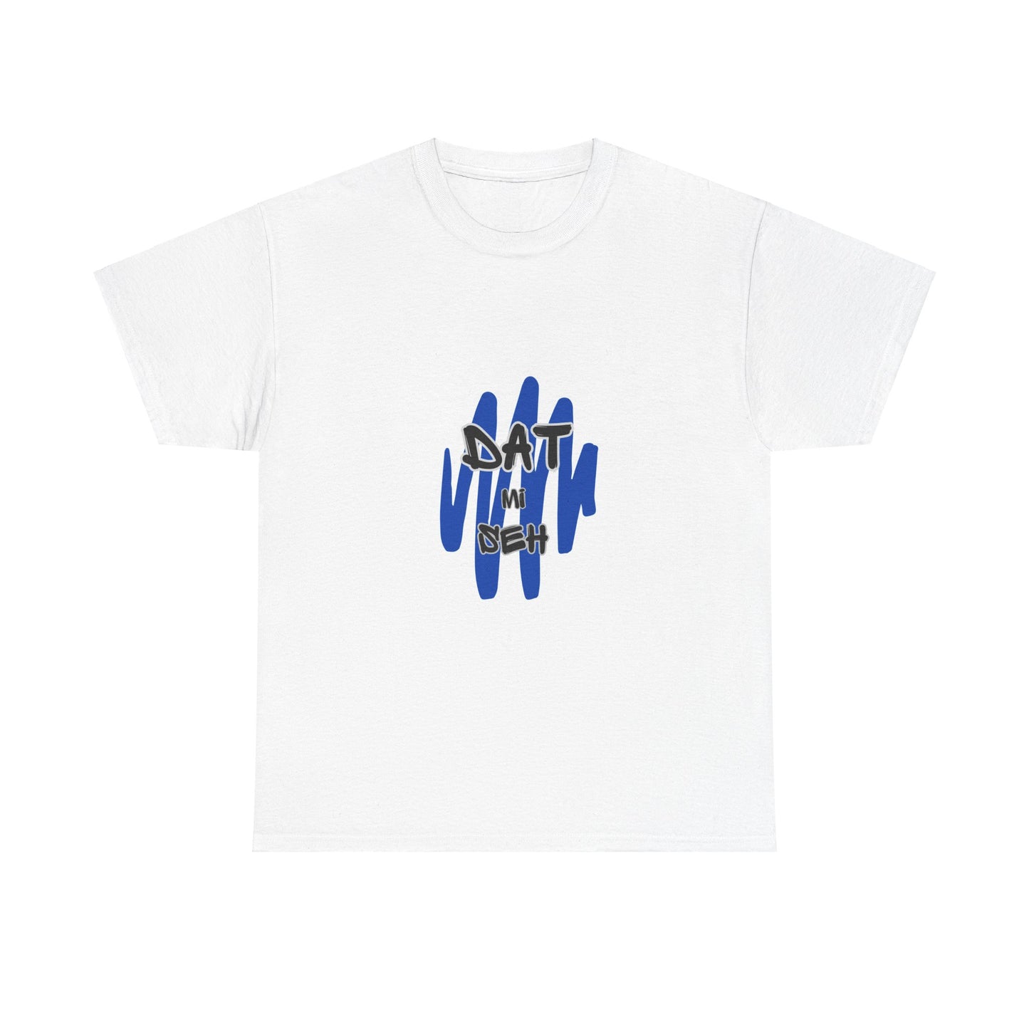 WHITE 'DAT MI SEH' GRAFFITI STYLE T-SHIRT - UNISEX