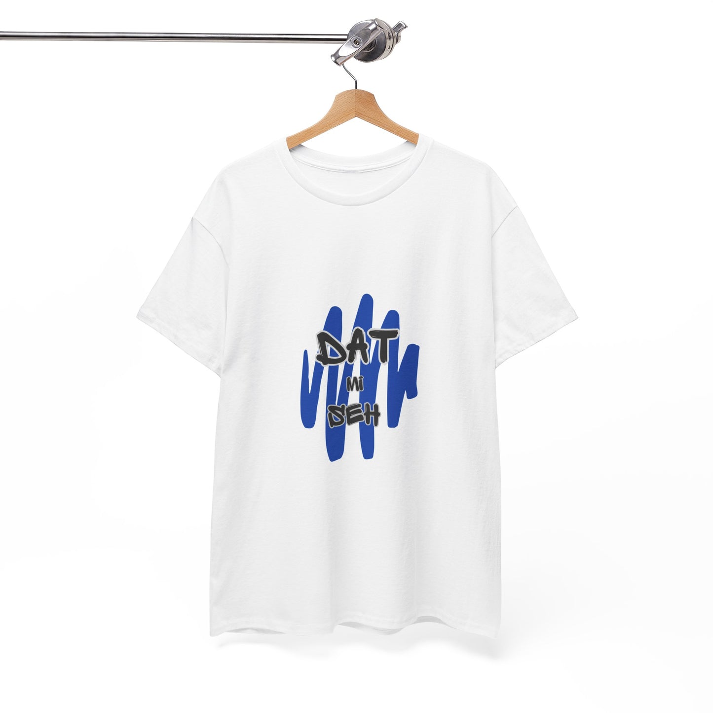 WHITE 'DAT MI SEH' GRAFFITI STYLE T-SHIRT - UNISEX