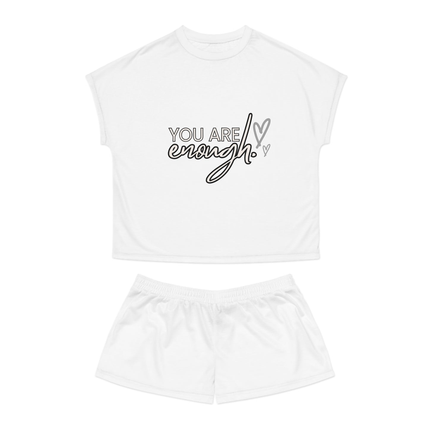 WOMEN'S SHORTS PYJAMA SET IN WHITE