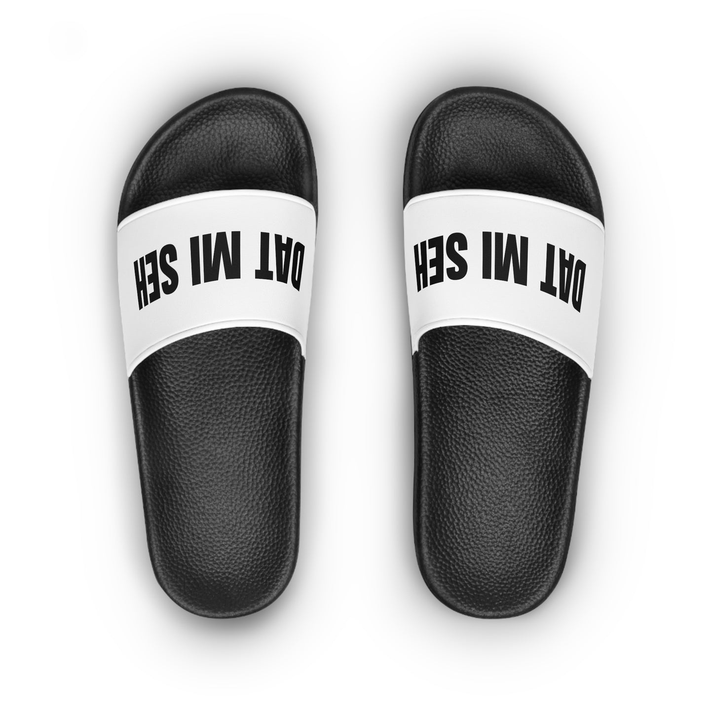 WOMEN'S SLIDER SANDALS 'DAT MI SEH' LOGO