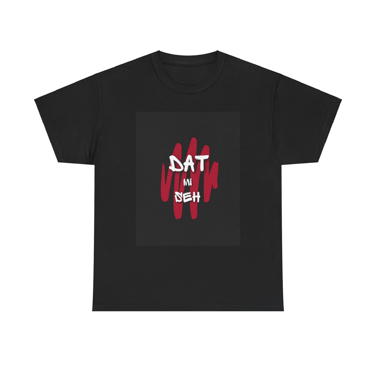 BLACK 'DAT MI SEH' GRAFFITI STYLE T-SHIRT - UNISEX